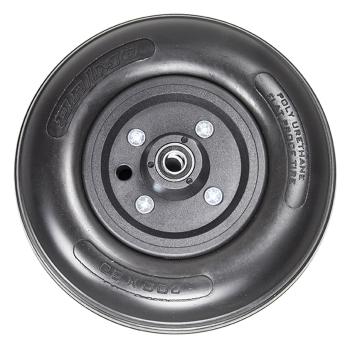 8 x 2 in. 2-Pc Black Polyurethane Caster Wheel, 7/16