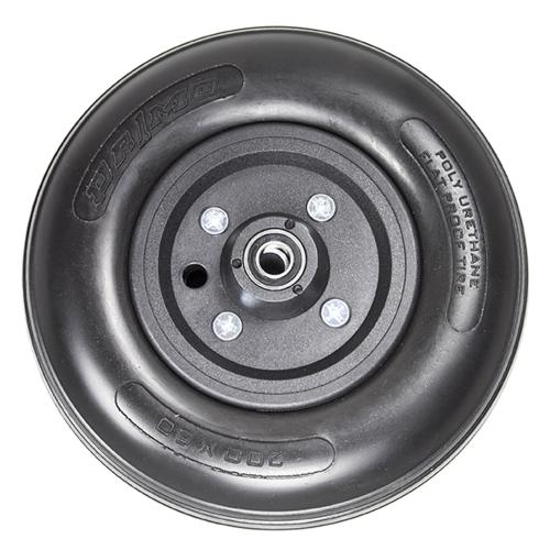 8 x 2 in. 2-Pc Black Polyurethane Caster Wheel, 7/16