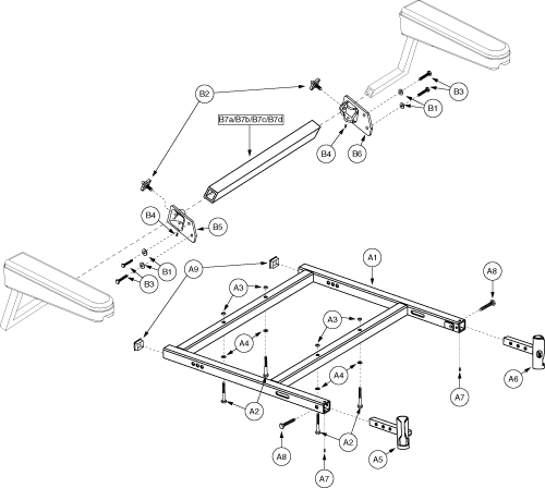 Elr Sa Taper Pin Square H-frame 22-28 parts diagram
