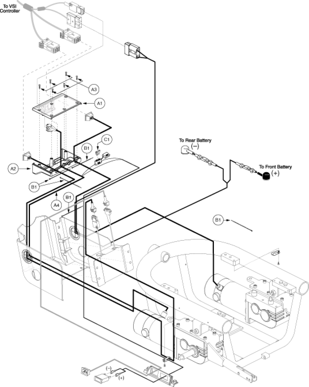 Electronics Tray Assembly - Vsi, Standard parts diagram