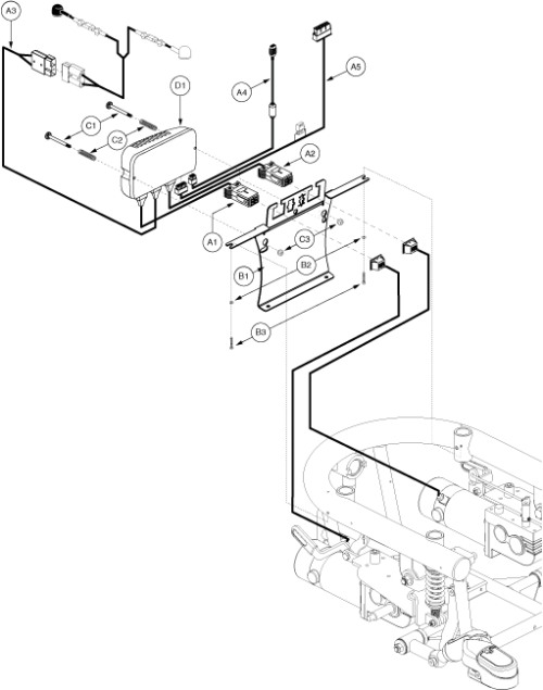 Electronics Assy - Ne, Tilt Thru Toggle, Off-board parts diagram