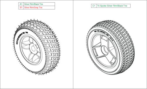 Wheel - Rear, Us/ca parts diagram