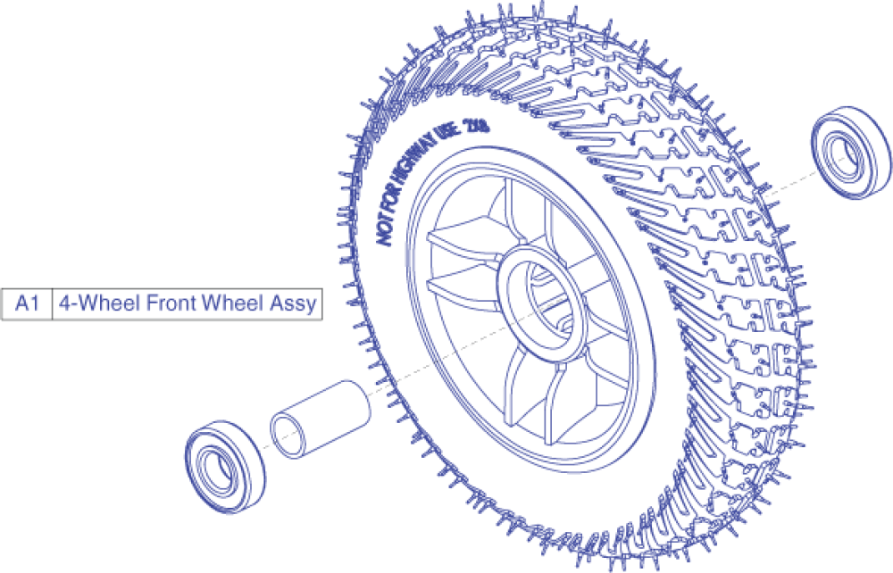 Wheel - Front 4-wheel parts diagram