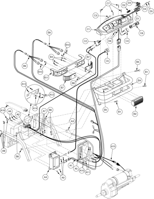Us_electronics Assembly - Rear parts diagram