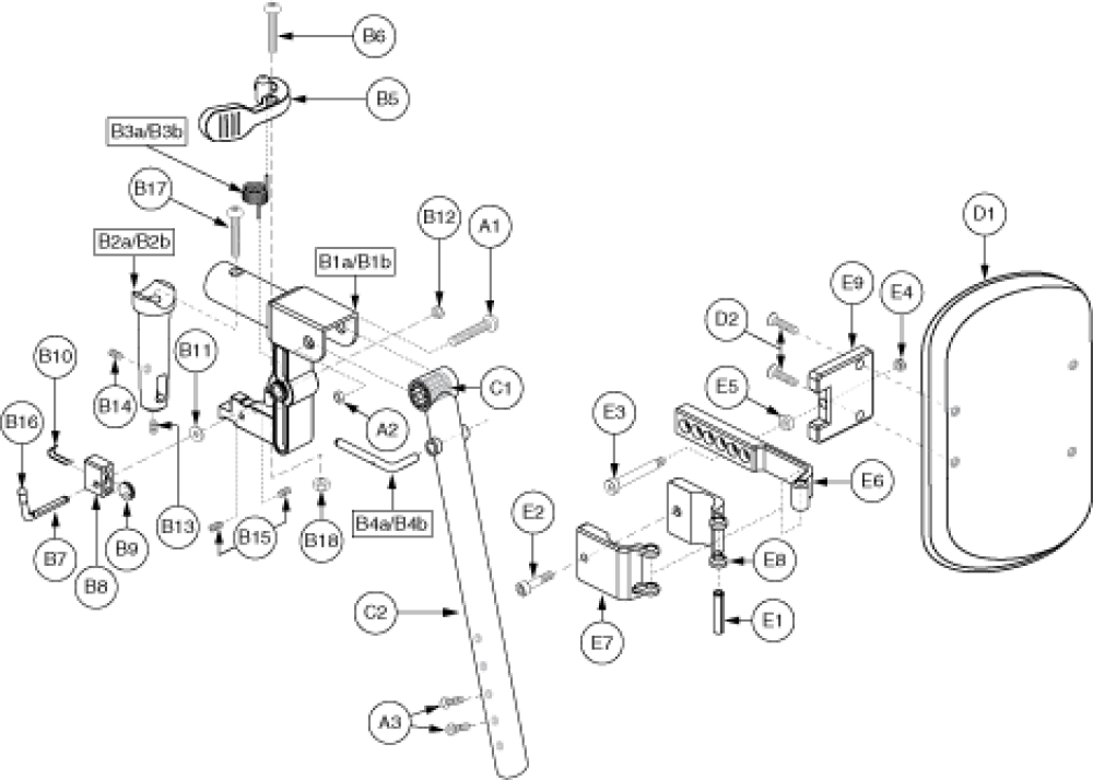 Elr - Uppers, 6 Hole Adjustment parts diagram