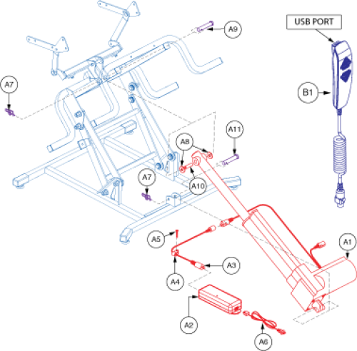 Motor Assembly - As1001 parts diagram