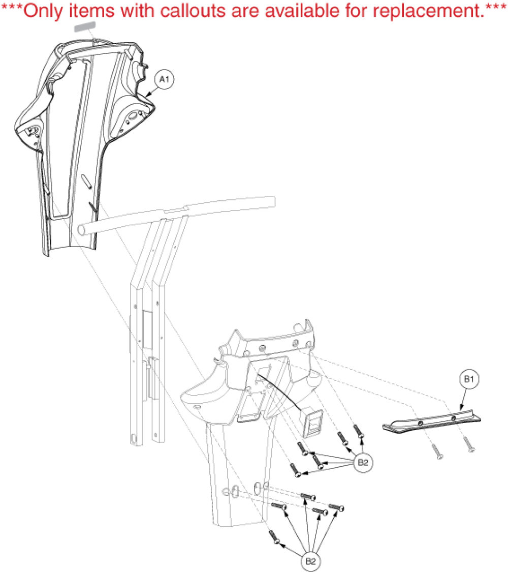 Shroud Assembly - Tiller, Gen. 3 parts diagram