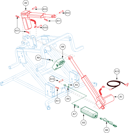 pride mobility lift chair parts