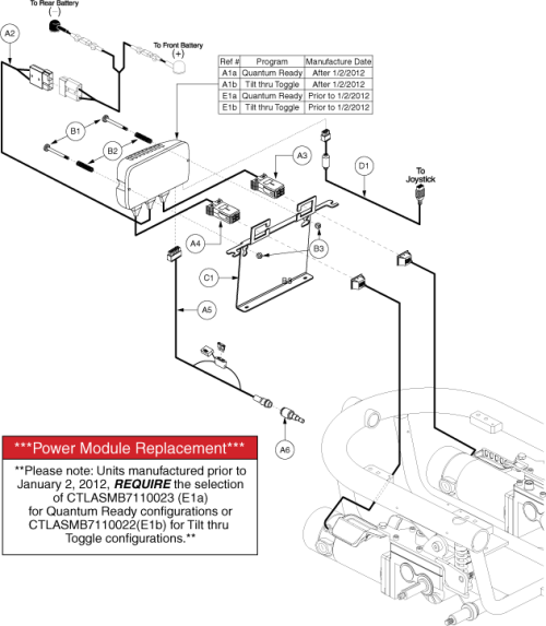Electronics Assembly - Qlogic, Qr/tilt Thru Tog, Off-board parts diagram
