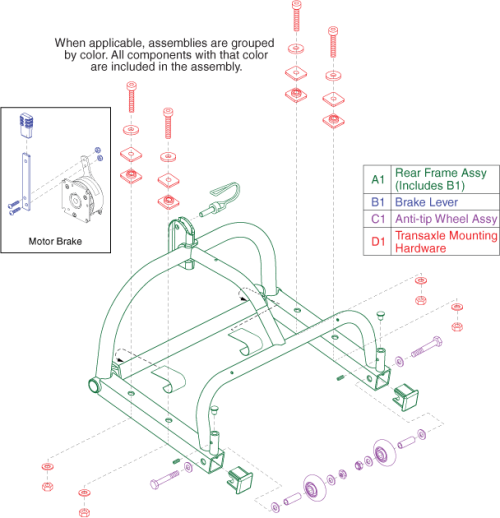 Rear Frame parts diagram