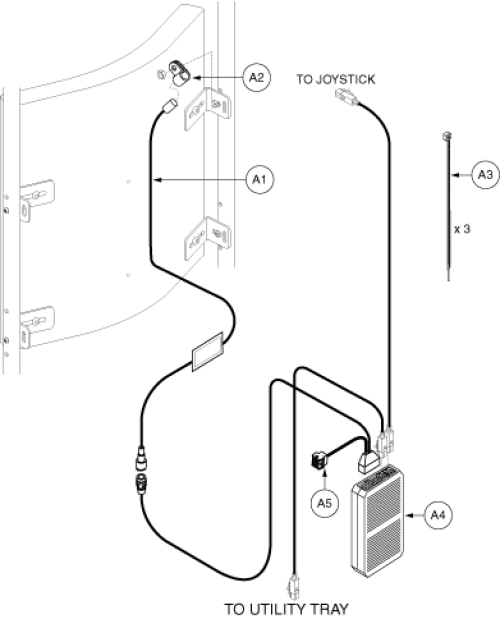 Electronics - Manual Recline Inhibit, Europa parts diagram