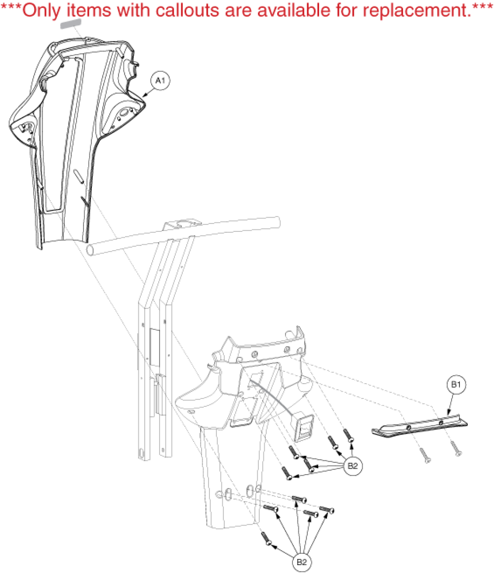 Shroud Assembly - Tiller2 parts diagram
