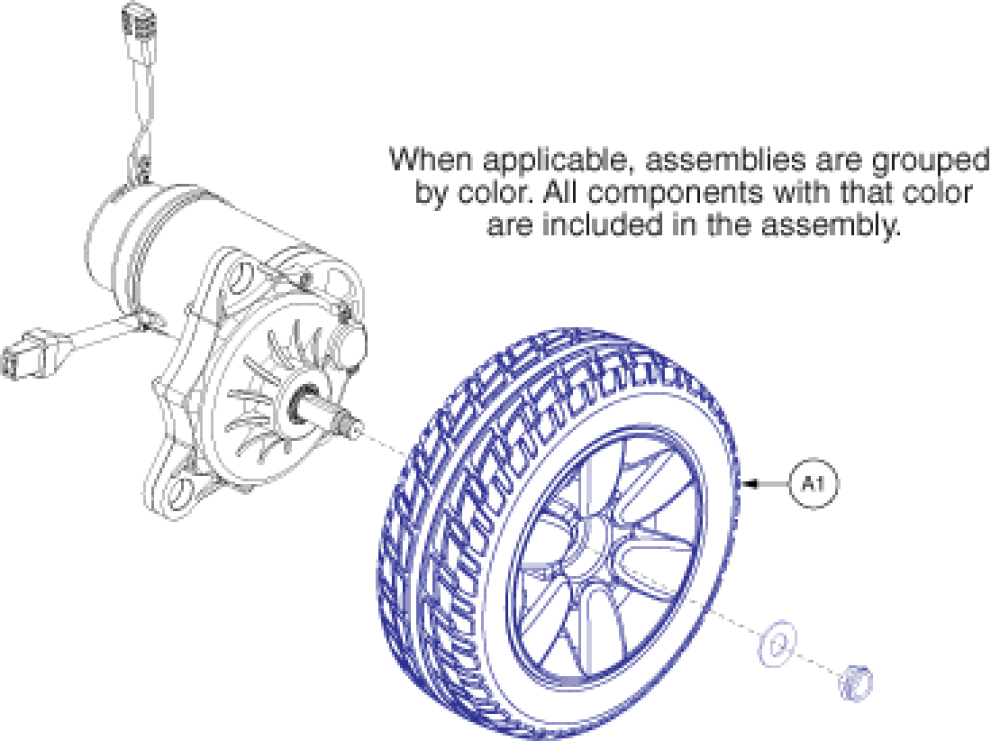 Wheel Assembly - Flat Free parts diagram