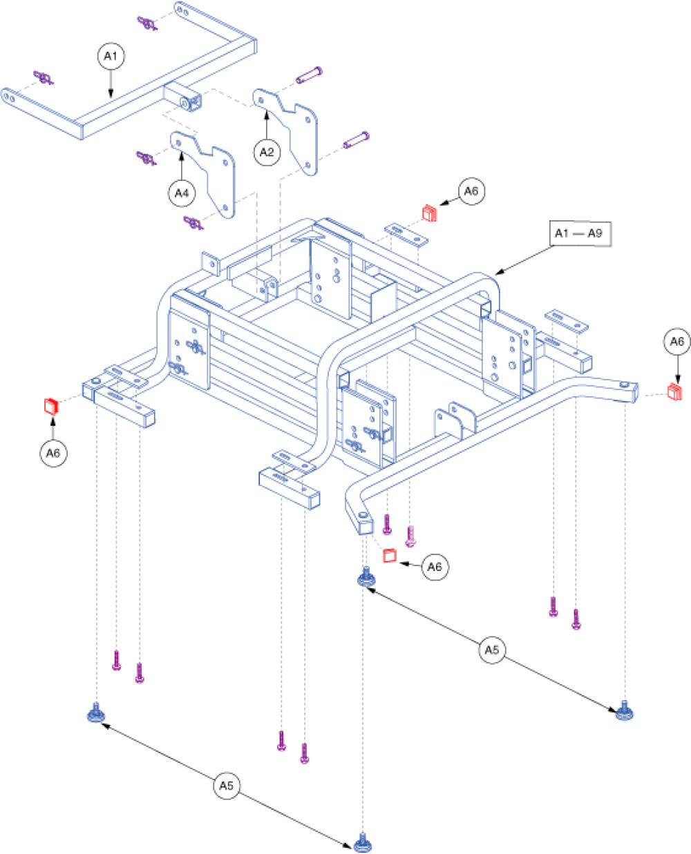 Lift Mechanism - Lc100_2 parts diagram
