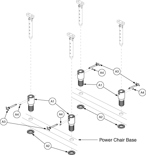 Tru-balance Seat Mount Connectors parts diagram