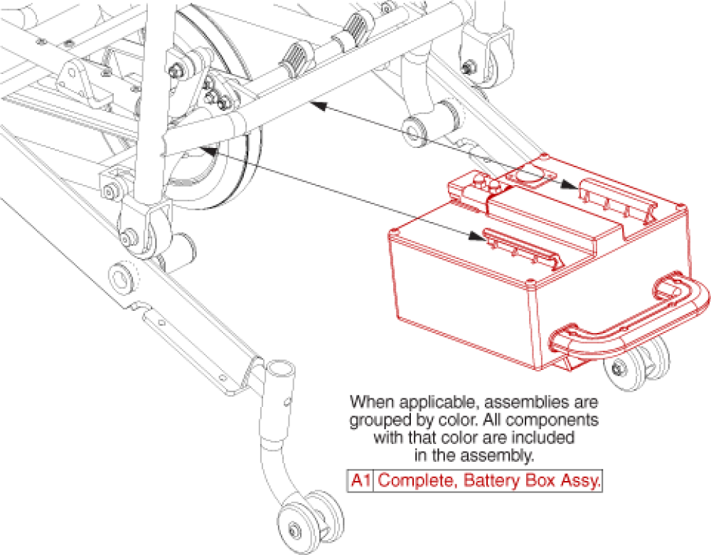Passport - Battery Box Assembly parts diagram