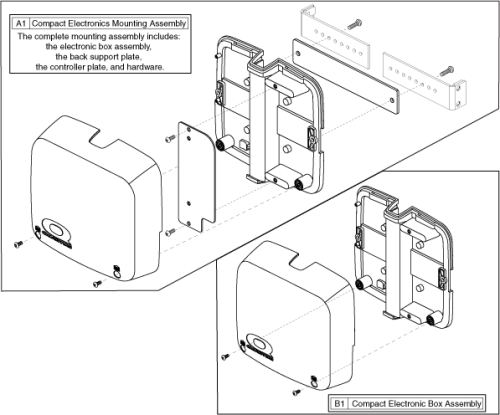Electronics Mount - Compact Electronics Box parts diagram
