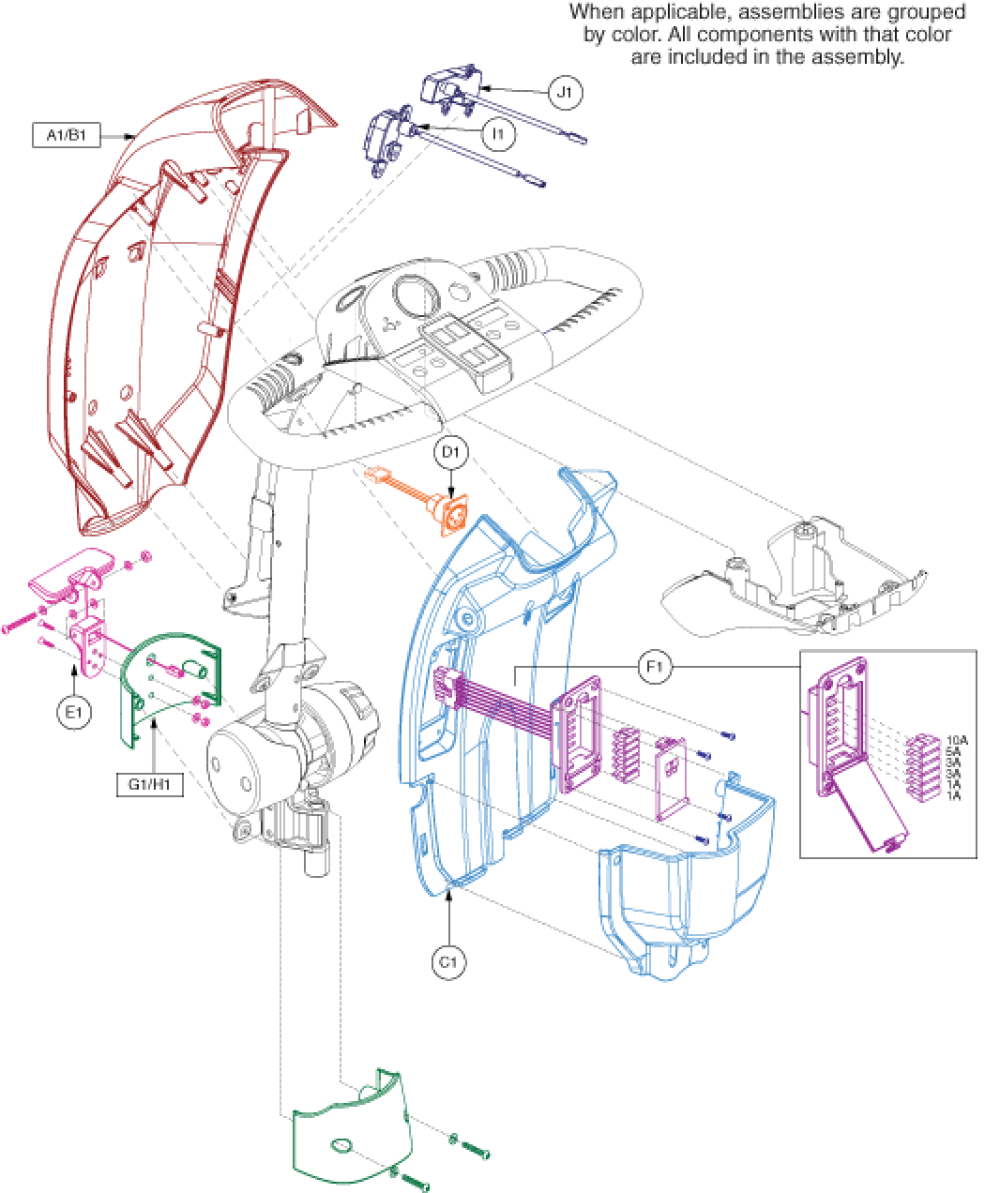 Shroud Assembly - Tiller 2.0 parts diagram