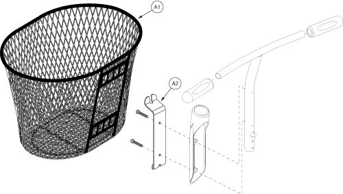 Frame Assembly - Front Basket parts diagram