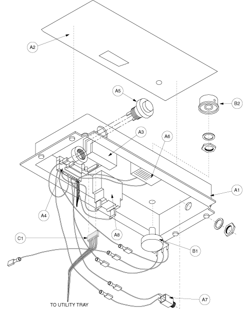 Electronics Assembly - Console Gen. 1 parts diagram