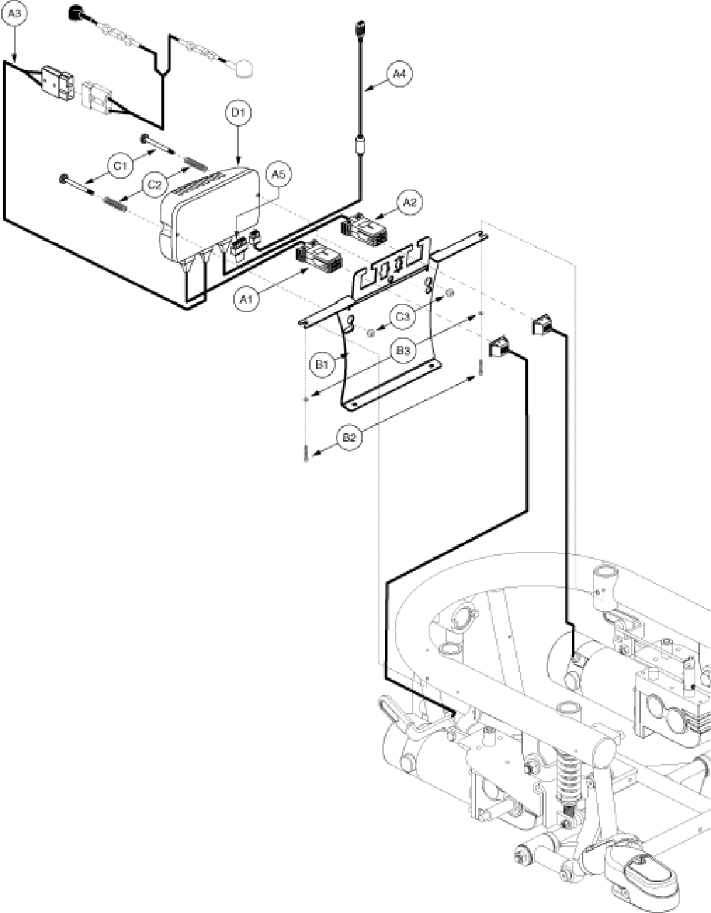 Electronics Assy - Ne+, Off-board parts diagram