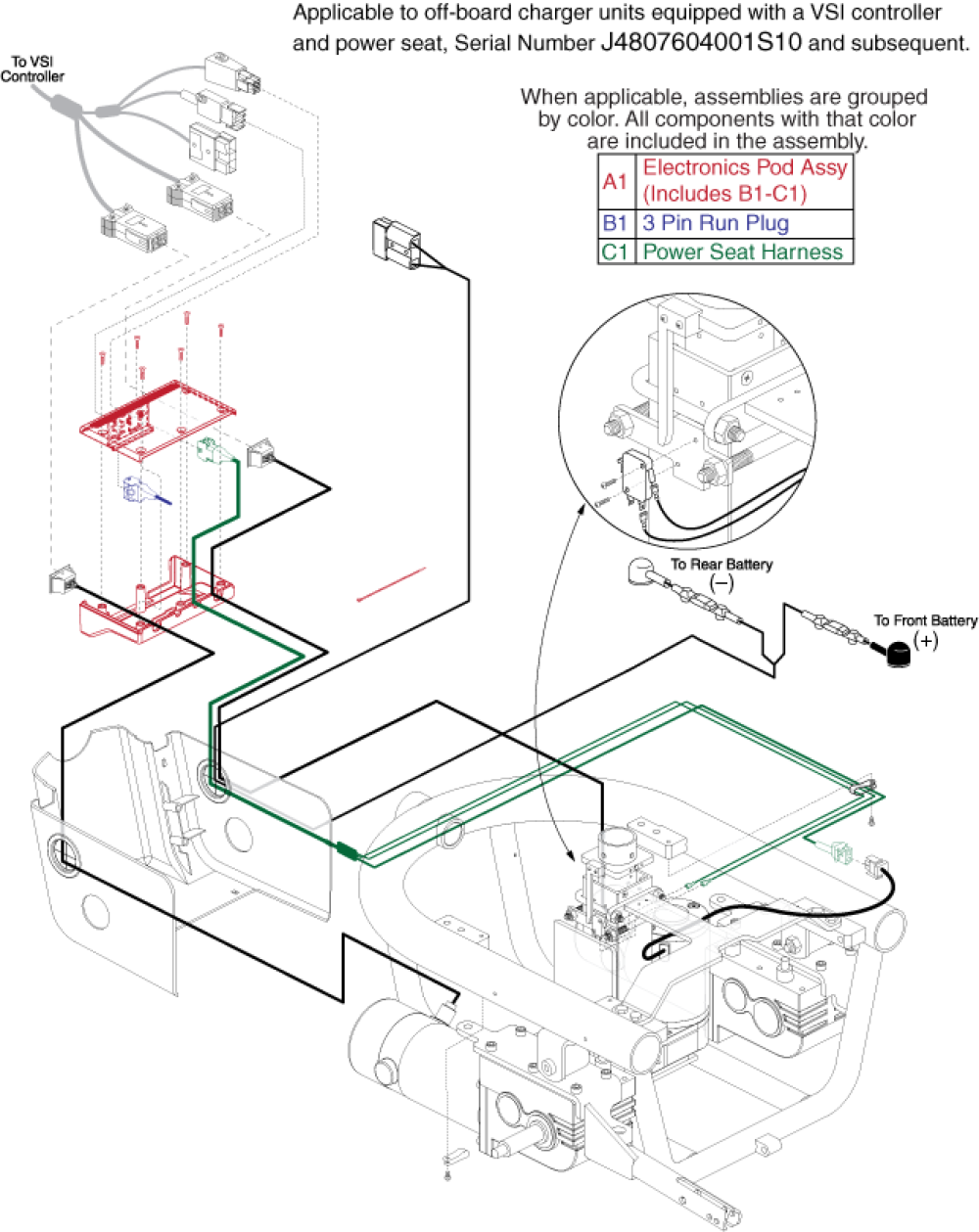 Electronics Tray Assembly - Vsi,power Seat,off-board_gen 2 parts diagram