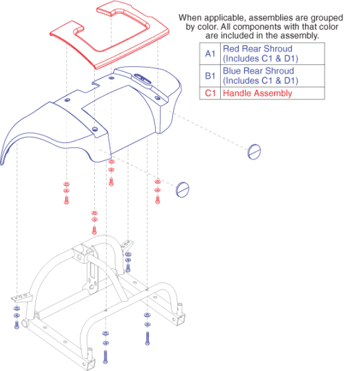 Rear Shroud (s36) parts diagram