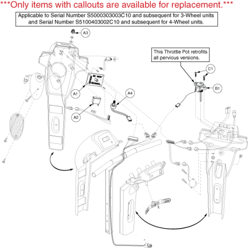 Electronics Assembly - Console_gen 3 parts diagram