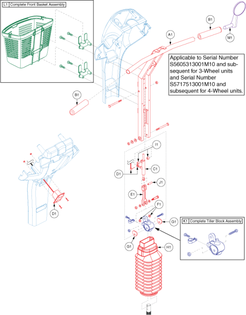 Frame Assembly - Sc900 And 940 Tiller parts diagram
