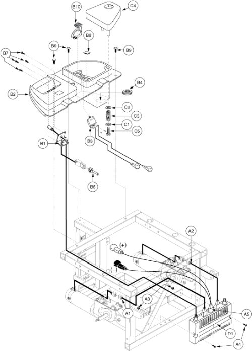 Utility Tray Assembly - Remote Plus Off-board parts diagram