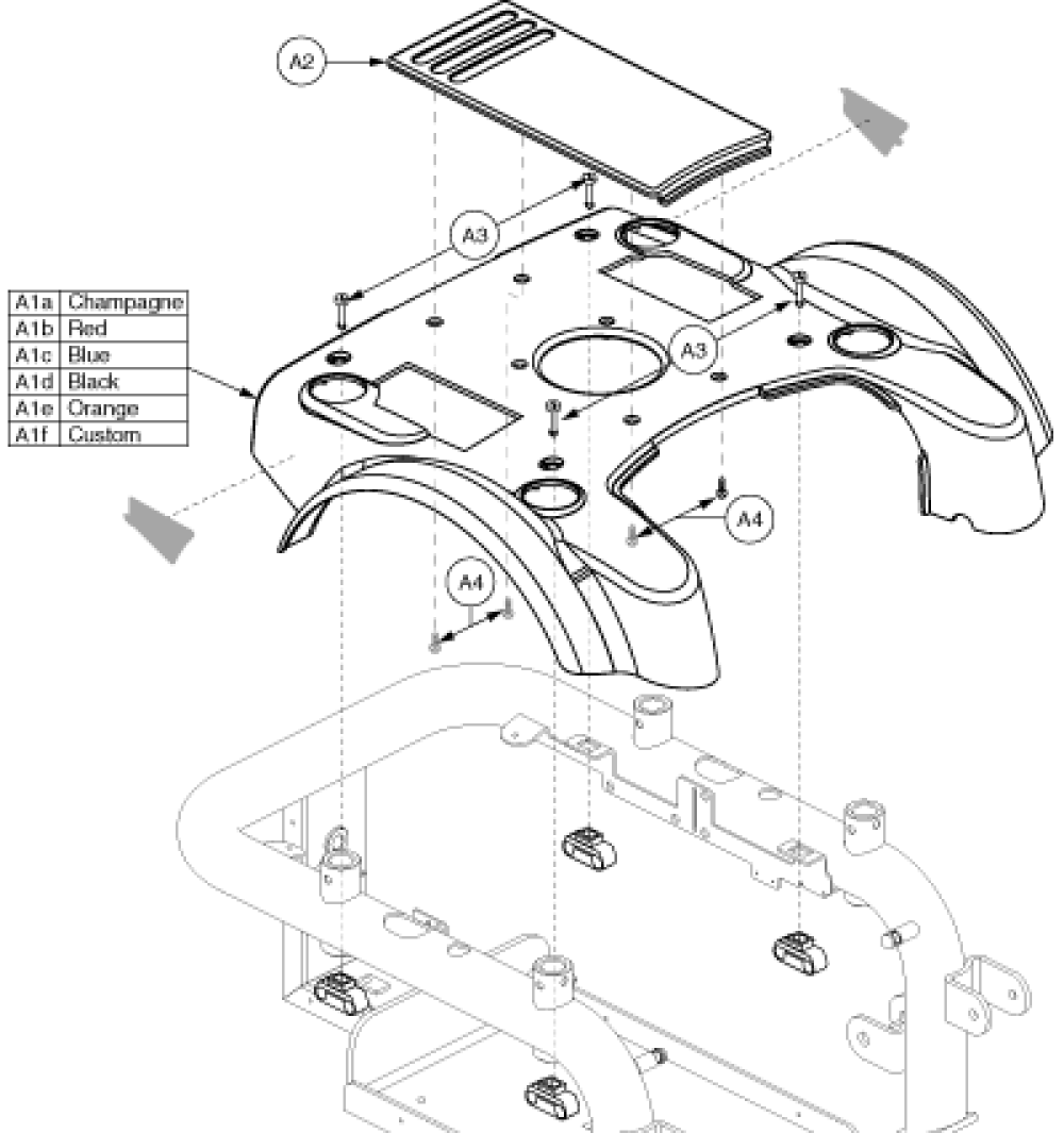 Synergy Tilt Shrouds, Q1121 parts diagram