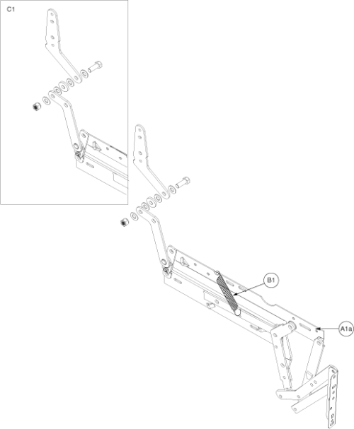 Scissor Mechanisms - 525 Scissor parts diagram