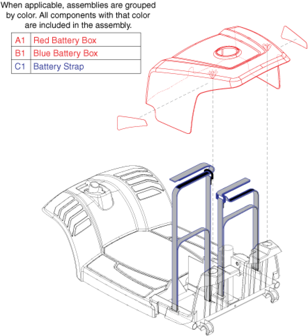 Shroud Assembly - Es10 Battery Box parts diagram