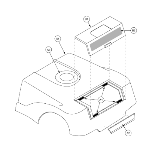 Shroud Assembly - Rear Gen 2 parts diagram