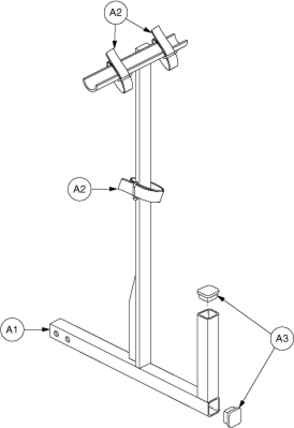 Walker Holder parts diagram