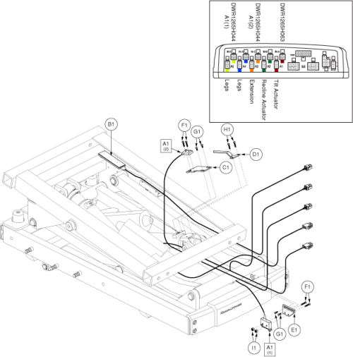 Tb2 Lift Prior Version Tape Inhibit Switch parts diagram