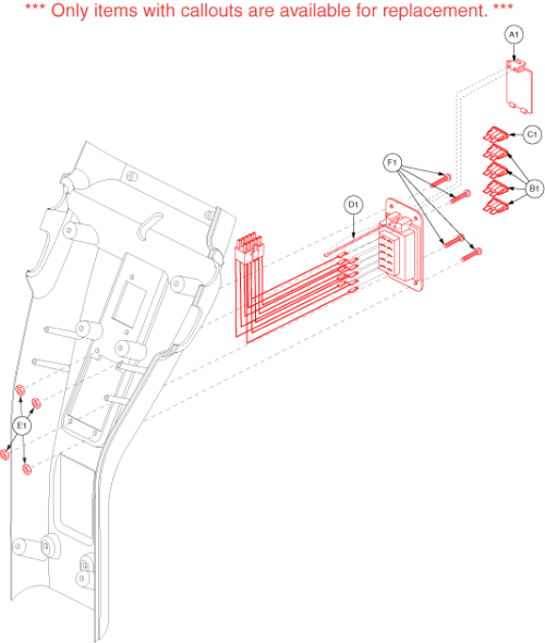 Electronics Assembly - Fuse Box2 parts diagram