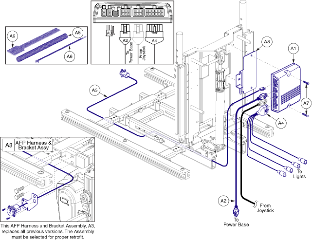 Tb3 Lights Thru Lam2 (q-logic 2 / Ne+) - Seat W/afp parts diagram