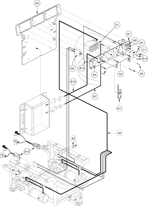 Utility Tray Assembly - Pilot parts diagram
