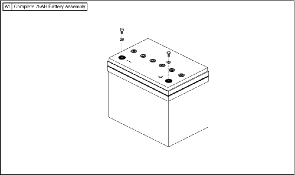 Electronics Assembly - Batteries parts diagram