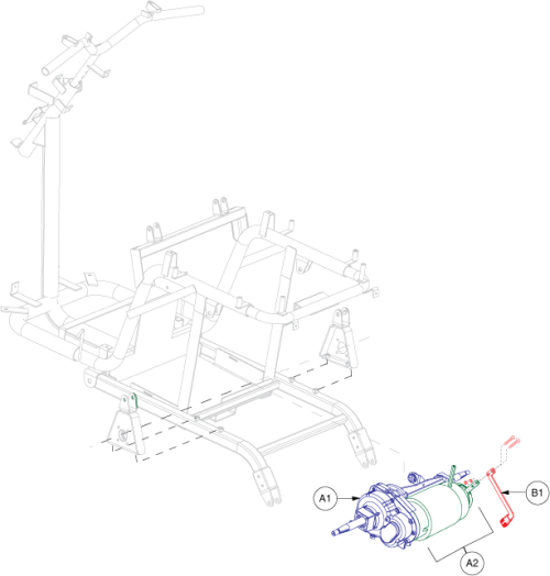 Motor Assembly - Raptor 20kph parts diagram