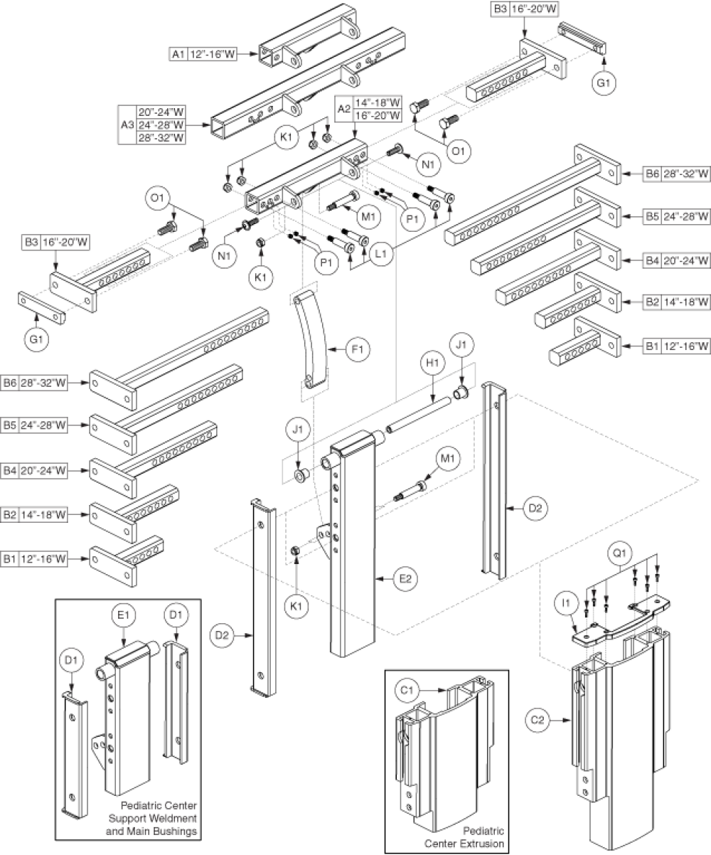 Center Mount Foot Platform - Upper Assemblies parts diagram
