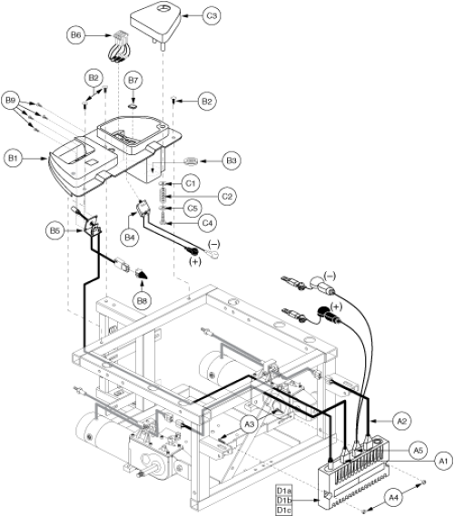 Utility Tray Assembly - Remote Plus, Off-board parts diagram