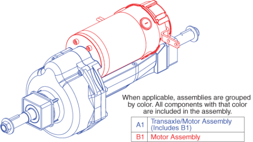 Motor/transaxle parts diagram