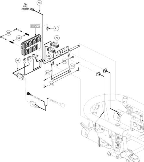 Electronics Assy - Vr2, Off-board parts diagram