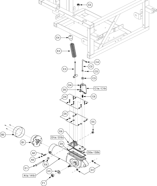 Motor Assembly - High Speed Gen. 3 parts diagram