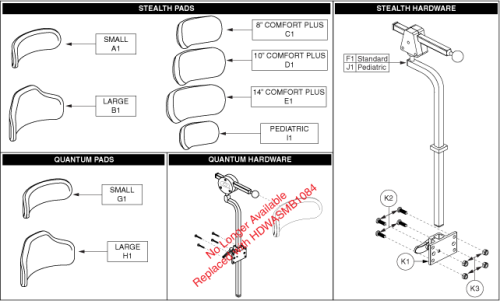 Headrest parts diagram