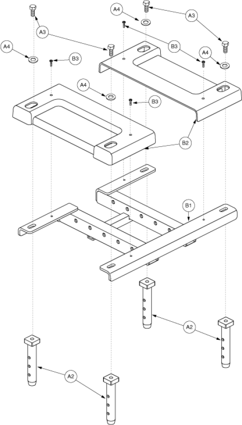 Manual Tilt Lower - Q600 Style parts diagram