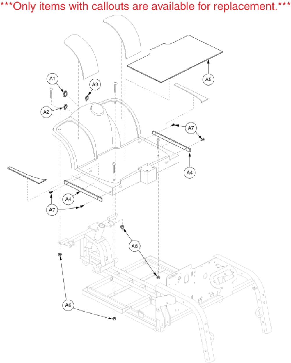 Shroud Assembly - Front parts diagram