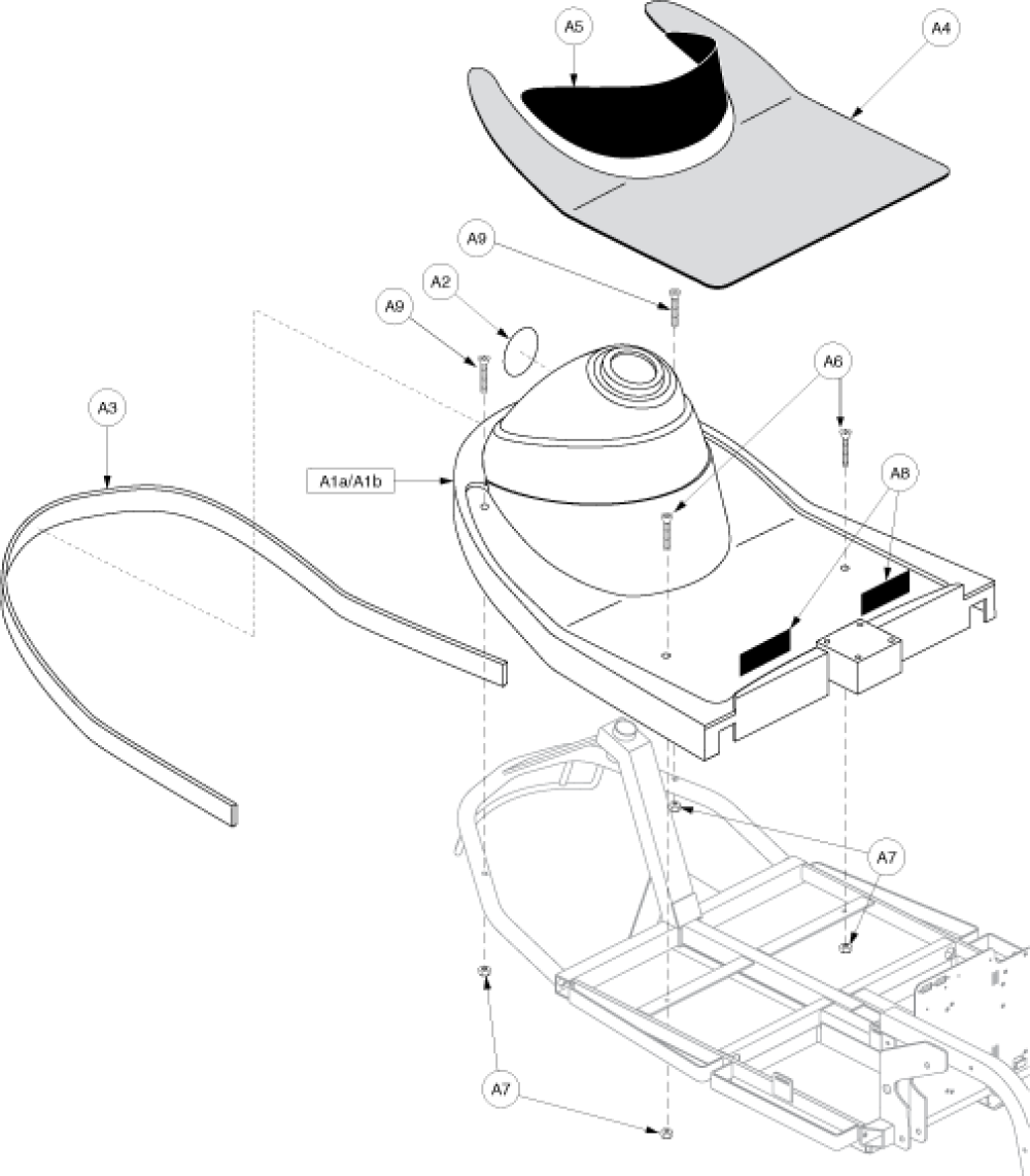 Shroud Assembly - Front Gen. 1 parts diagram